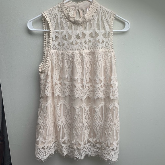 Xhilaration Tops - 3 for $25! Xhilaration Ivory Lace Blouse